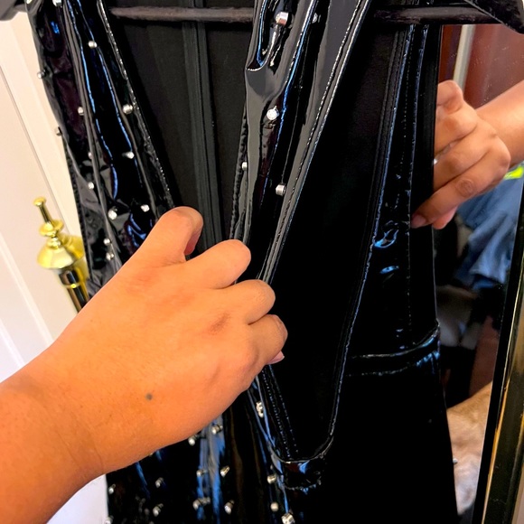 Brand new faux patent leather dress - Picture 3 of 3